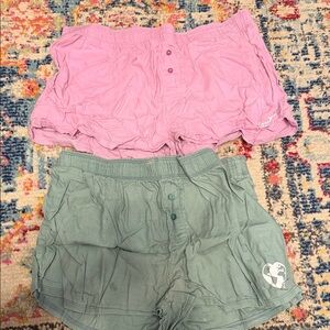 PINK Victoria's Secret Pink and Green pajamas  Shorts
